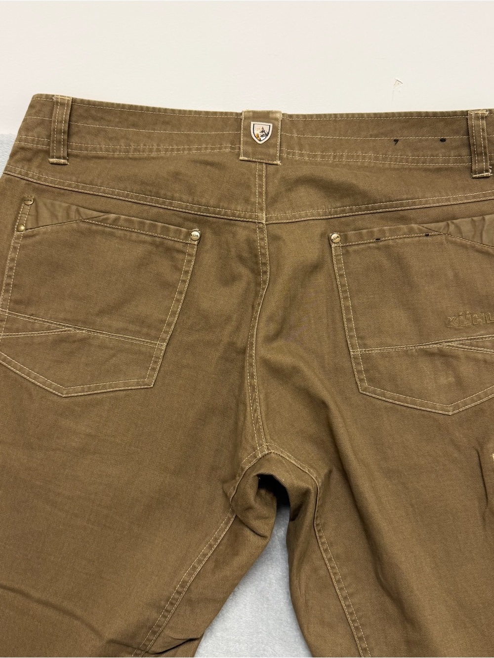Kuhl Pants Mens 36x32 Brown Vintage Patina Dye EASY RYDR Outdoor Hiking Canvas - Picture 10 of 11